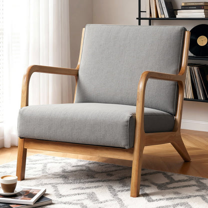 Olive Armchair- Light Grey