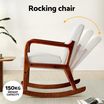 Rocking Armchair- Beige