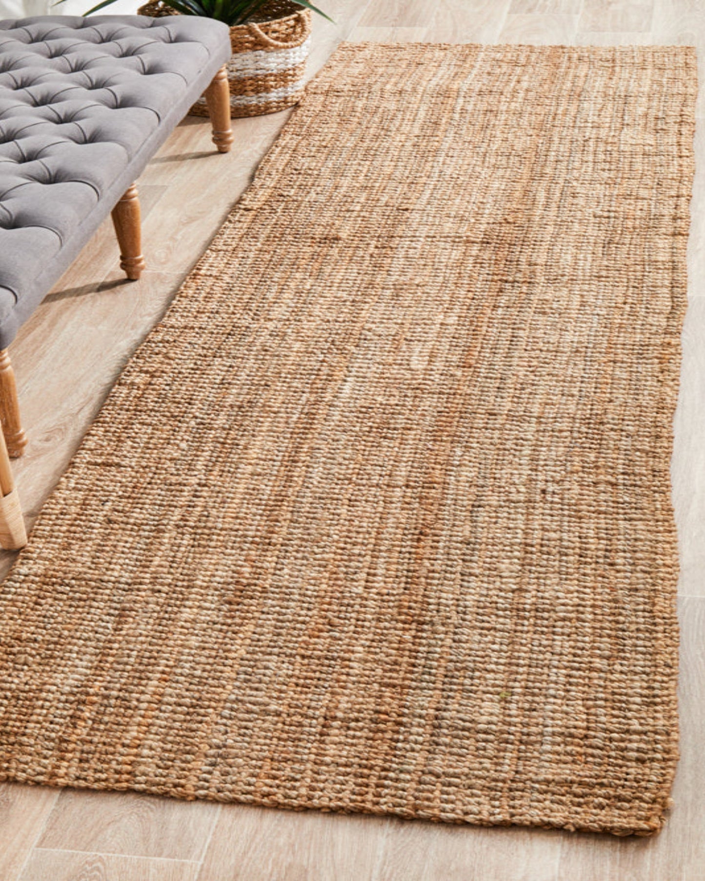 Atrium Barker Natural Runner by Rug Culture - 400x80cm