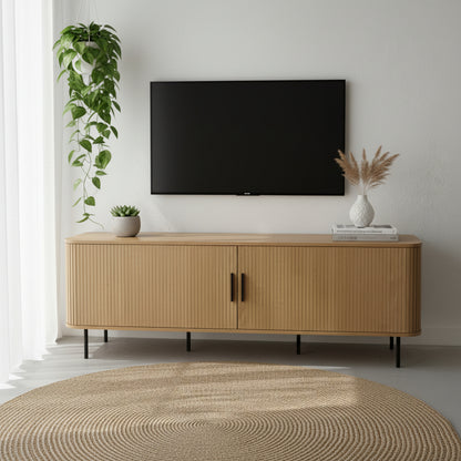 Florence 2 Door Entertainment Unit- Oak