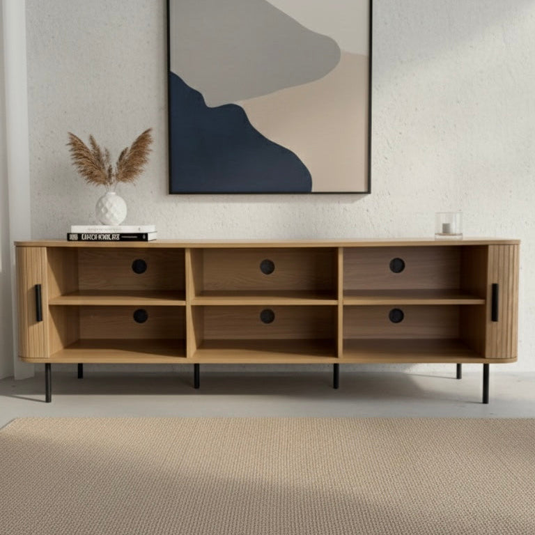 Florence 2 Door Entertainment Unit- Oak