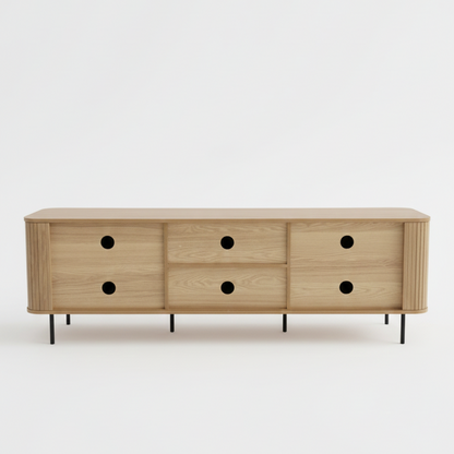 Florence 2 Door Entertainment Unit- Oak