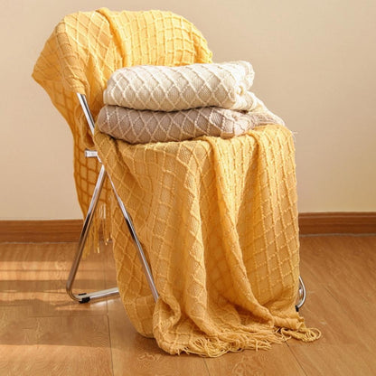 Throw Blanket for Couch - Brick red