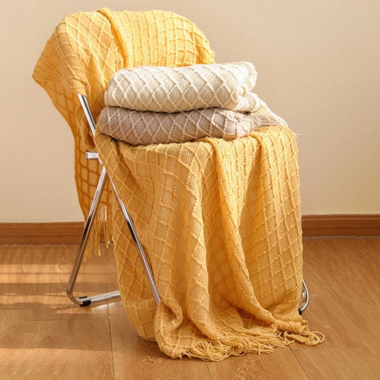 Throw Blanket for Couch - Yellow