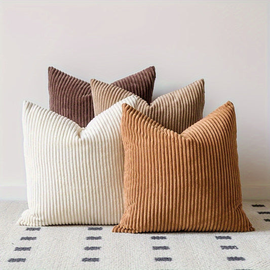 4pcs striped throw pillows, 45*45cm (without pillow core)