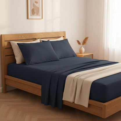 Royal Comfort 2000 Thread Count Bamboo Cooling Sheet Set- Charcoal