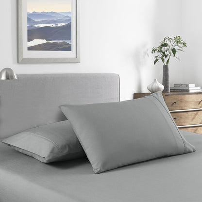 Royal Comfort 2000 Thread Count Bamboo Cooling Sheet Set- King- Mid Grey