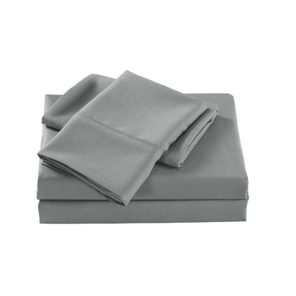 Royal Comfort 2000 Thread Count Bamboo Cooling Sheet Set- King- Mid Grey