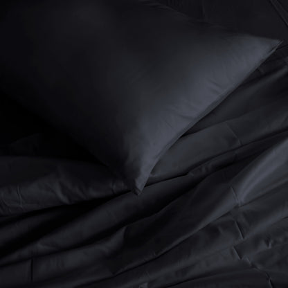Royal Comfort 1000 Thread Count Bamboo Cotton Sheet and Quilt Cover Set - King - Charcoal