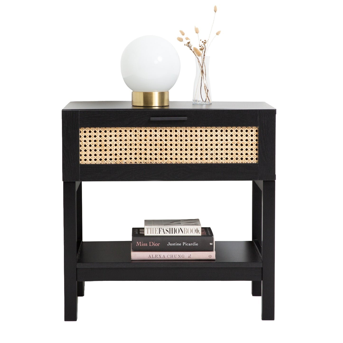 Casa Decor Rattan Minimal Bedside Table