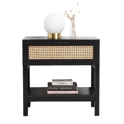 Casa Decor Rattan Minimal Bedside Table
