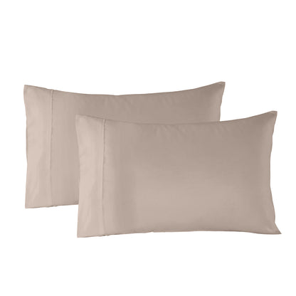 Royal Comfort Bamboo Blended Sheet & Pillowcases Set 1000TC- Queen- Warm Grey