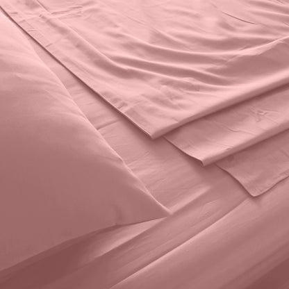 Royal Comfort 1000TC Bamboo Cotton Sheets Pillowcases Set Ultrasoft - Blush