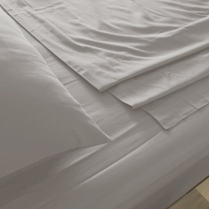 1000TC Bamboo Cotton Sheets Pillowcases Set Ultrasoft- Dove