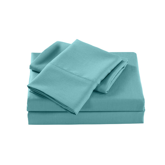 Royal Comfort 2000 Thread Count Bamboo Cooling Sheet Set - Double - Aqua