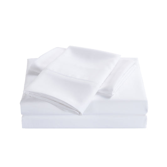 Royal Comfort 2000 Thread Count Bamboo Cooling Sheet Set - King - White