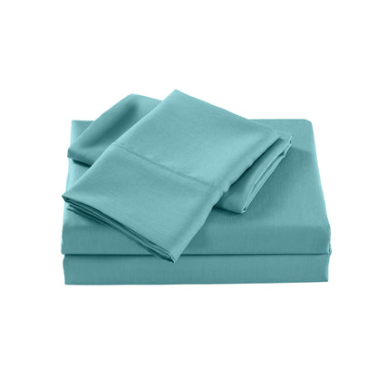 Royal Comfort 2000 Thread Count Bamboo Cooling Sheet Set- Aqua
