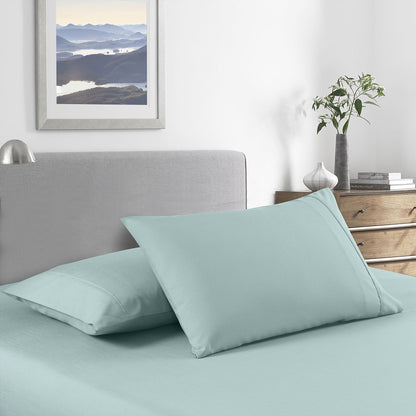 Royal Comfort 2000 Thread Count Bamboo Cooling Sheet Set- Single- Frost