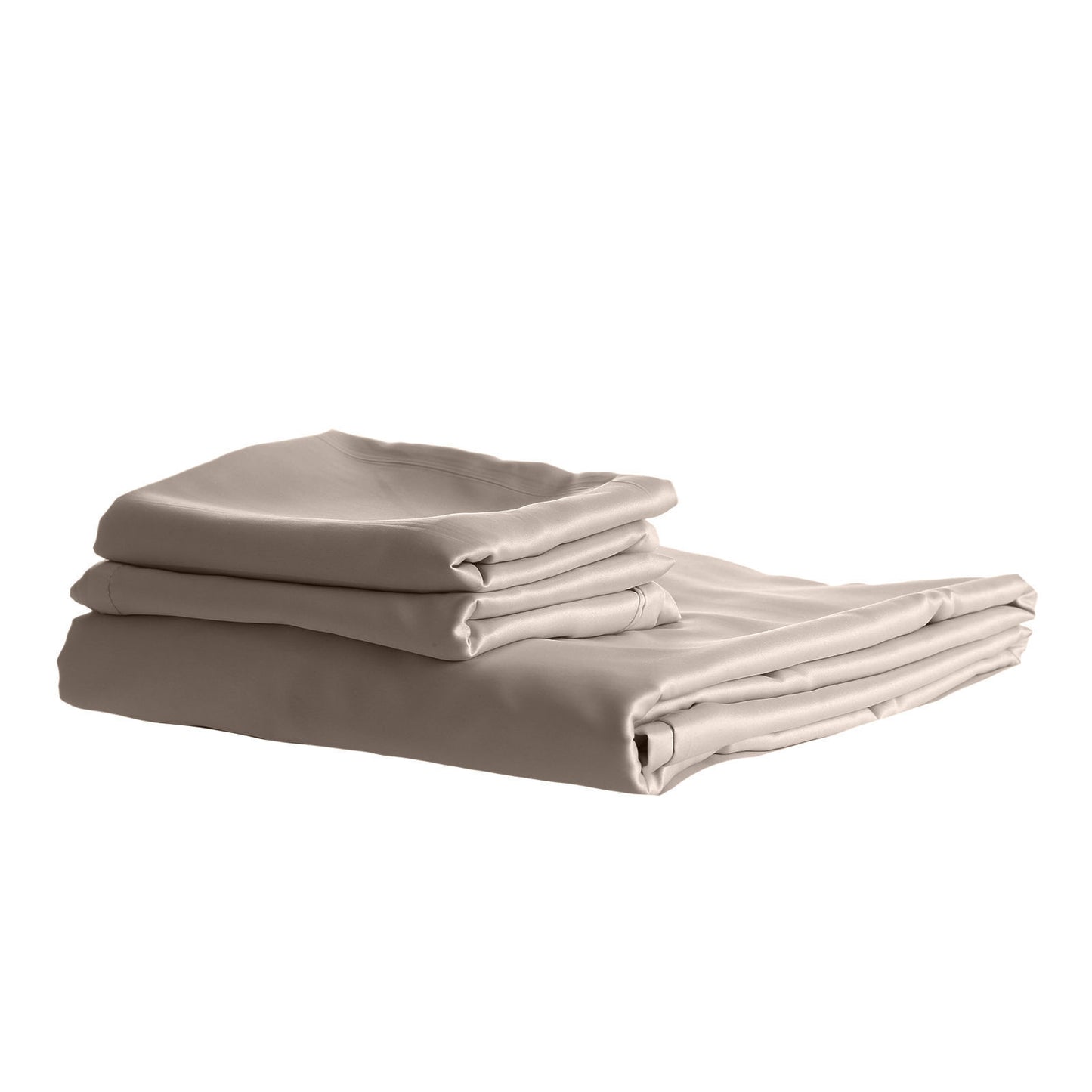 Royal Comfort 1500 Thread Count Cotton Rich Sheet Set 3 Piece - Double - Stone