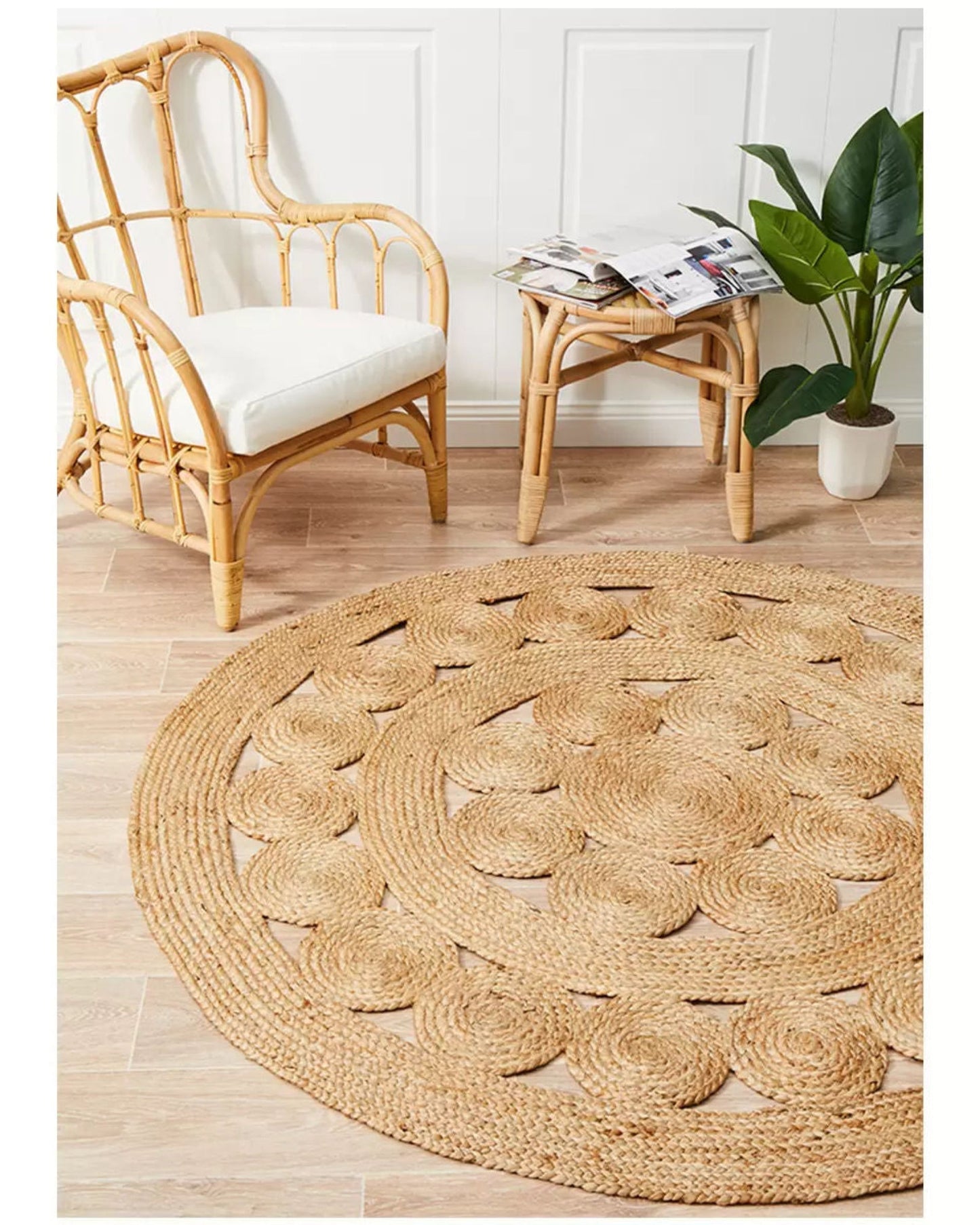 Atrium Pilu Natural Rug 200 x 200cm