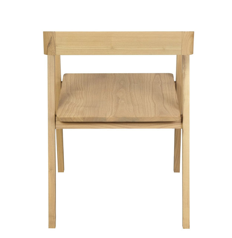 Kyoto Solid Oak Arm Chair- Set of 2- Natural