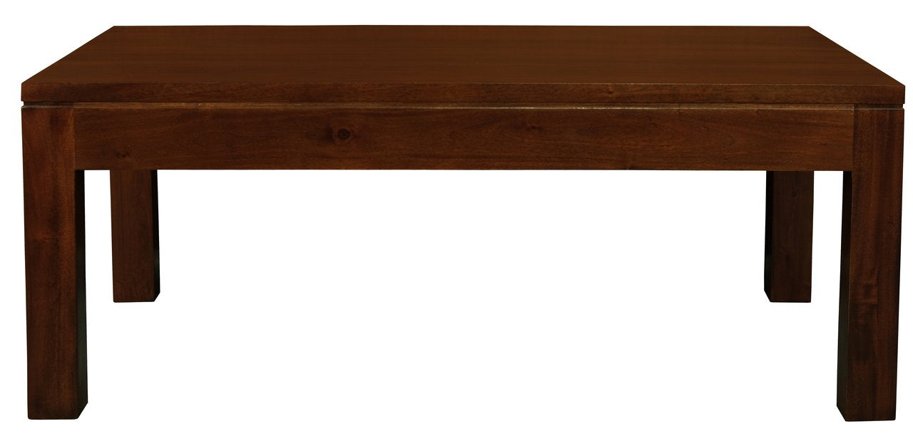 Solid Mahogany Timber Coffee Table - Light Pecan