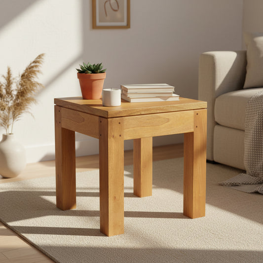 Amsterdam Solid Timber Table- Light Pecan