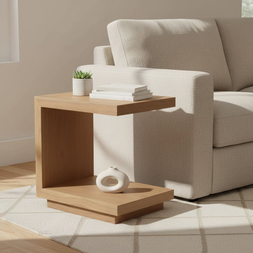 Oscar Solid Mindi Table- Natural