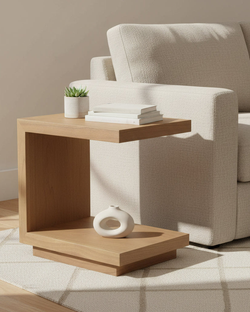 Oscar Solid Mindi Table- Natural