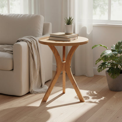 Gatsby Round Side Table - Natural