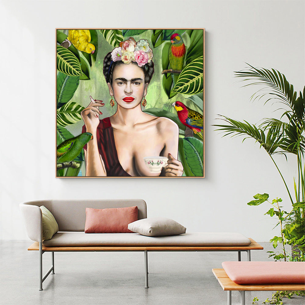 Frida Kahlo Wood Frame Canvas