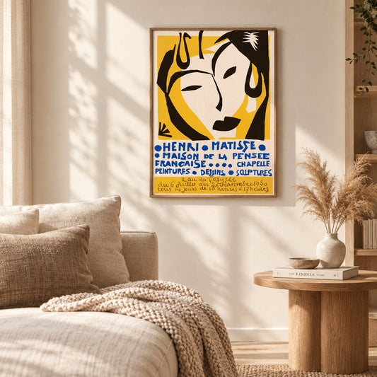 Henri Matisse Canvas Wall Art – Black Frame 70 × 100cm