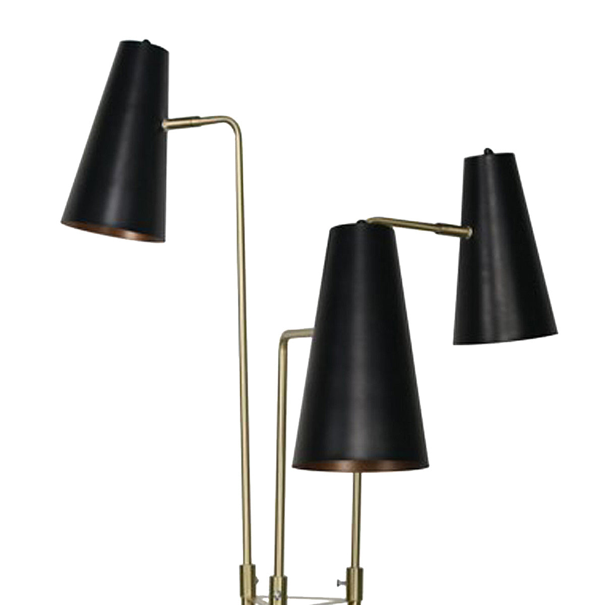 Sarantino Three Metal Shade Modern Floor Lamp