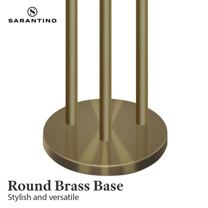 Sarantino Three Metal Shade Modern Floor Lamp