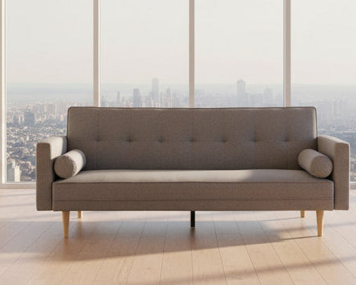 Sarantino Madison Sofa Bed Light Grey Linen Suite