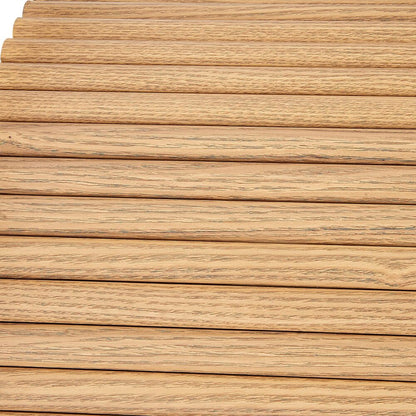 Luxe Ribbed Round Modern Coffee Table Wooden