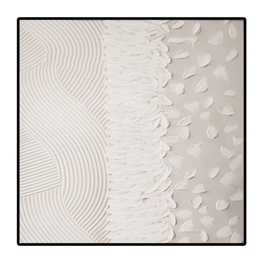 Nordic Square Framed Canvas Wall Art - Small