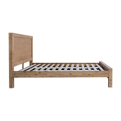 Nowra Bed Frame in Solid Wood Veneered Acacia- Oak