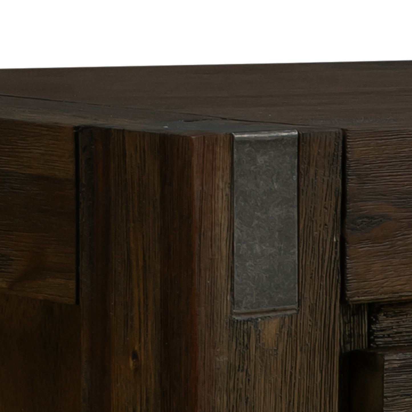 Coffee Table Solid Acacia Wood & Veneer - Chocolate