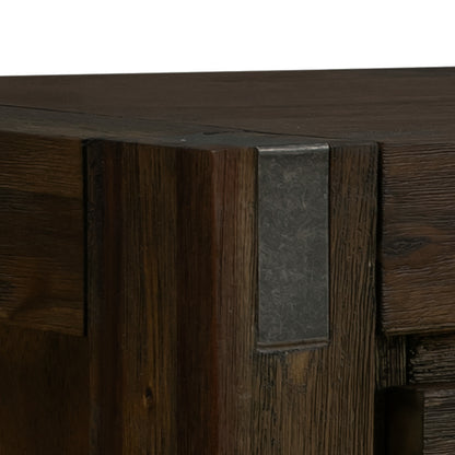 Coffee Table Solid Acacia Wood & Veneer - Chocolate