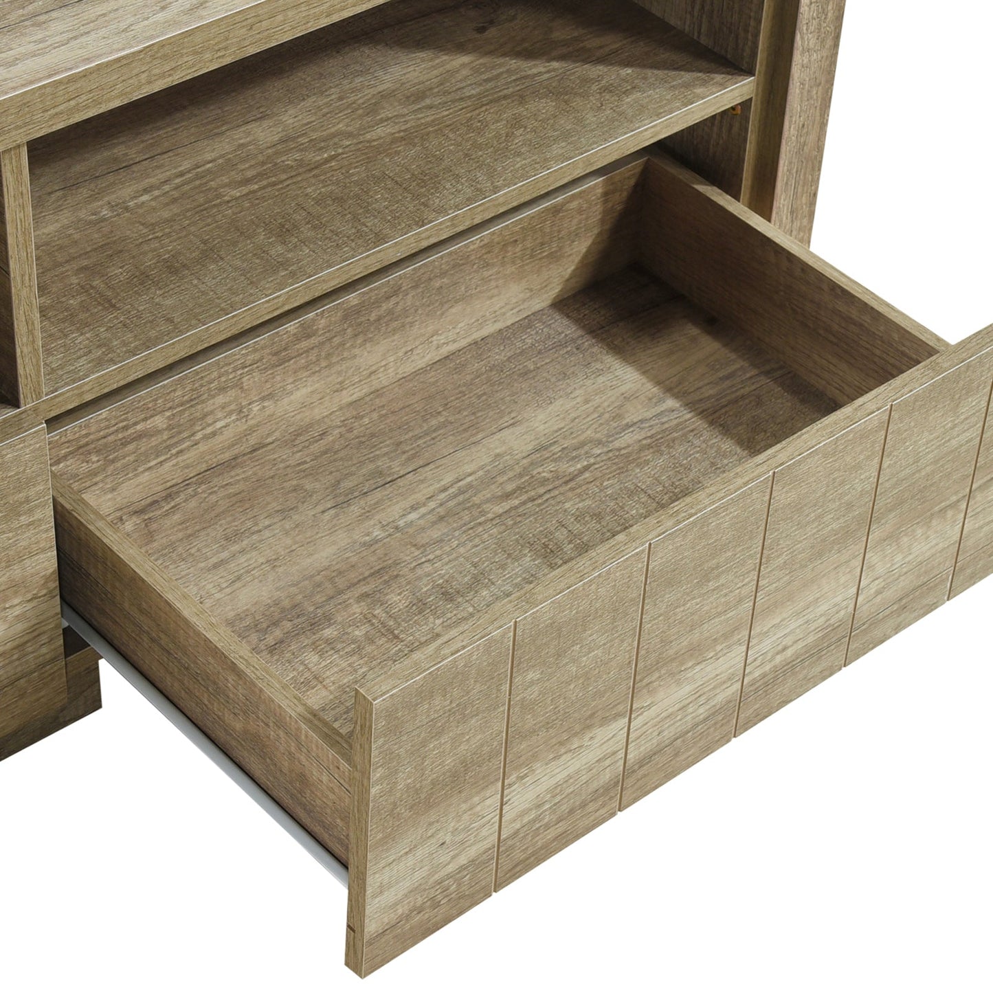 TV Cabinet 3 Storage Drawers with Shelf
