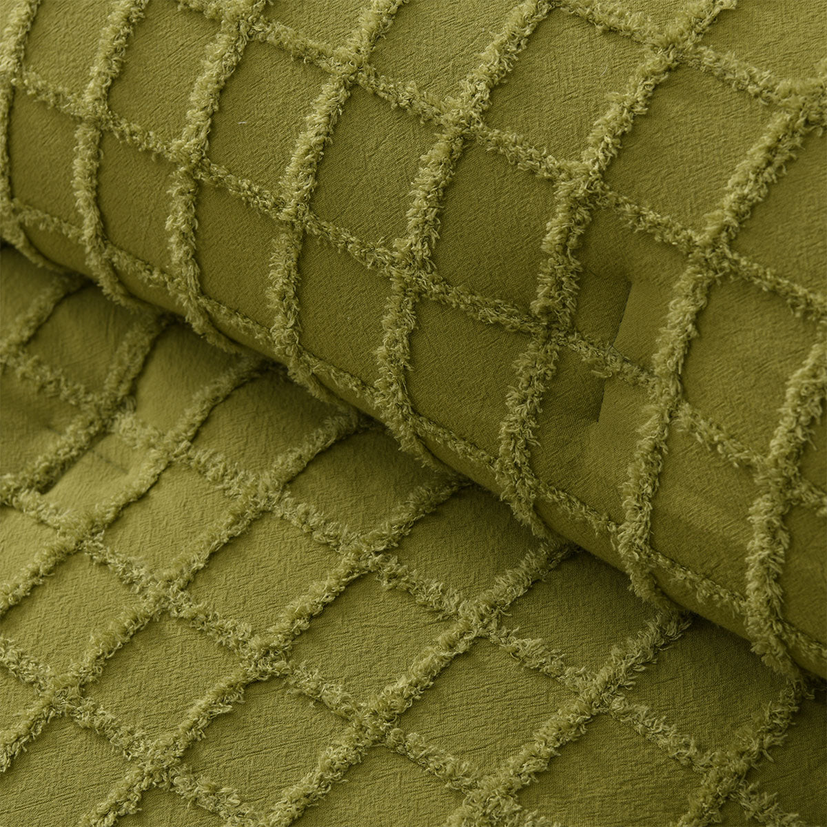 Vintage Design Homewares Parquet Cacti Green Comforter Set - Queen