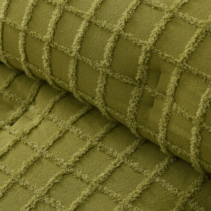 Vintage Design Homewares Parquet Cacti Green Comforter Set - Queen