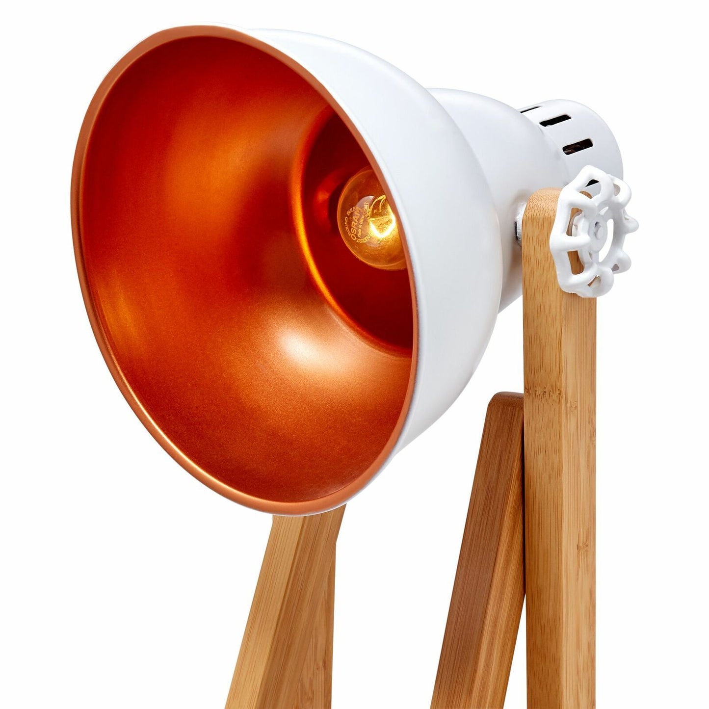 Bamboo Easel Scandi Designer Desk Lamp