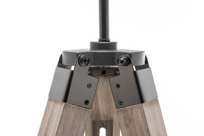 Retro Wooden Tripod Floor Lamp
