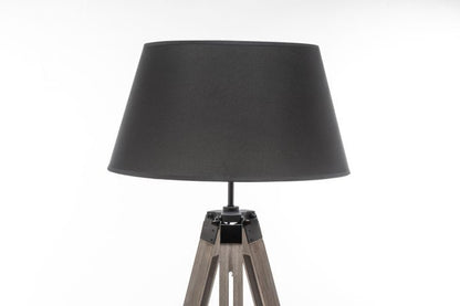 Retro Wooden Tripod Floor Lamp