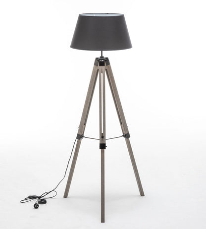 Retro Wooden Tripod Floor Lamp