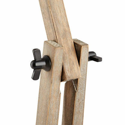 Scandi Modern Wooden Table Lamp - Rustic Retro