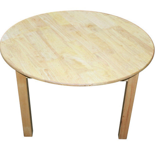 Rubberwood Round Table 90