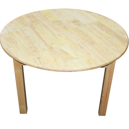 Rubberwood Round Table